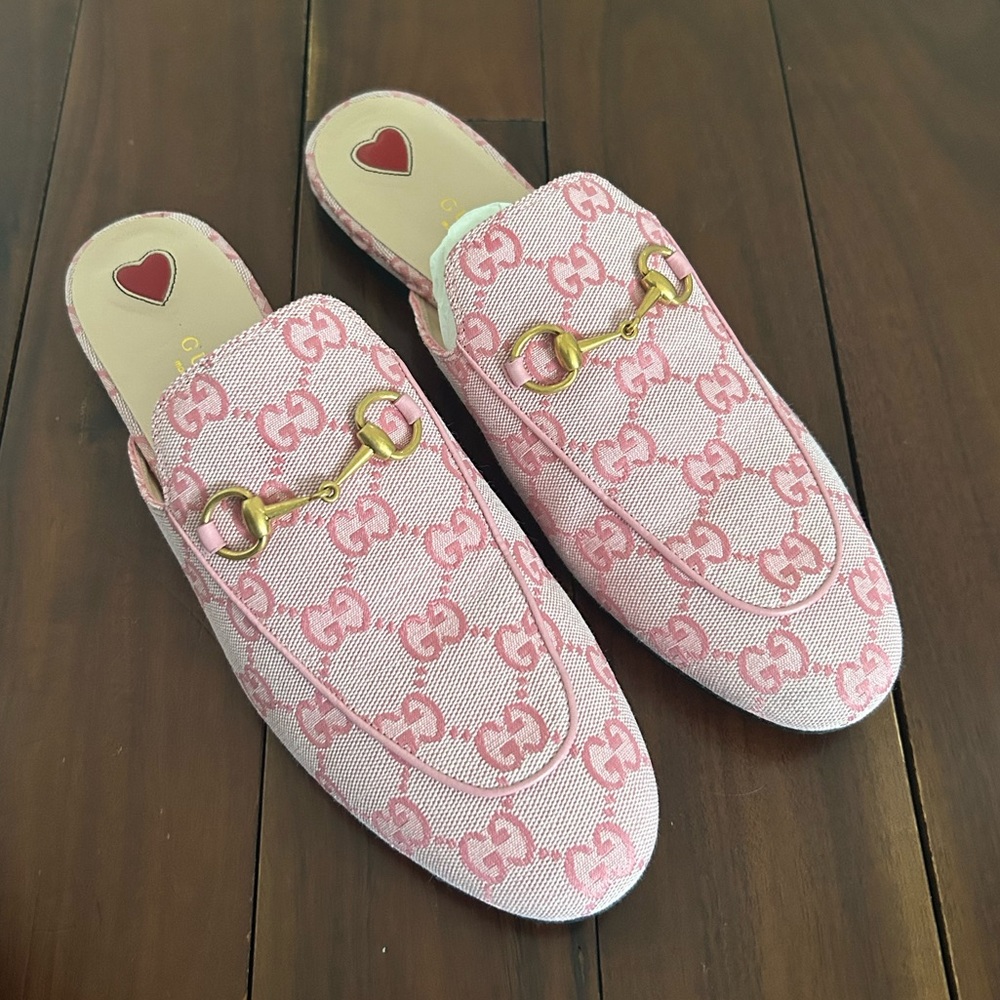 Gucci Princetown Pink Slipper 38.5 (7.5)